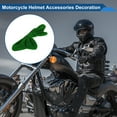 thumbnail image 3 of Accesorios para Casco de Motocicleta Decoración Lazo 3D para Cascos de Motocicleta Bicicleta Esquí Tela Verde Stickers 1 Juego, 3 of 6