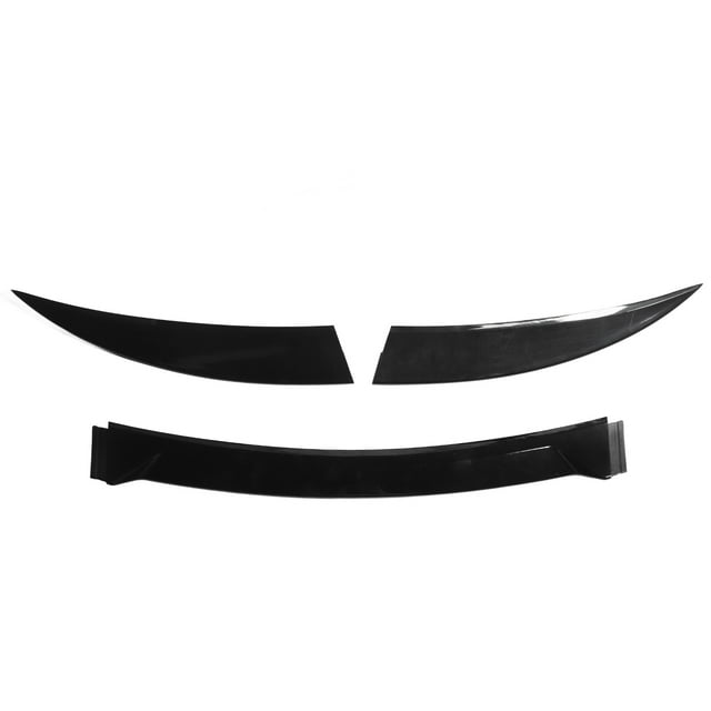 Universal Rear Spoiler Wing, 3PCS Bright Black Low Noise 120cm Lightweight Spoiler for All Vehicle Models