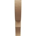 thumbnail image 2 of Ekena Millwork 3"W x 18"D x 18"H Ridgewood Rough Cedar Woodgrain TimberThane Knee Brace, Primed, 2 of 6