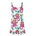 thumbnail image 4 of Kmdttou 2025 New Fashion Women's Summer Comfortable Casual Suspender Printing Shorts Pocket Jumpsuit Shorts with Pockets Clothes on Clearance!, 4 of 5