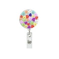 thumbnail image 4 of Retractable Badge Holder Acrylic Heart Badge Reel Creative Office School Valentines Day Gift, 4 of 8