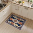 thumbnail image 2 of ODIKA 3'x5' Washable Area Rug Round Basketball Theme Free Throw Lines Football Blanket Center for Hallway, Laundry Room, Non-Slip, Flatweave, Easy Care, 2 of 7