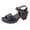 b-Blue, variant on Women's Platform Heels Hollow out Open Toe Slingback Sandals Chunky Heeled Comfortable Slides Shoes for Casual Summer Wear c-Red Size 10
