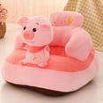 thumbnail image 6 of Cartoon Baby Sofa Cover Learning to Sit Animal Shaped Cushion Cover Feeding Chair Case, for Infants, No Filler, Child Sofa Support Seat Cover Bear, 6 of 8