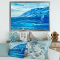 thumbnail image 3 of Designart 'Sunrise Glow On The Sea Waves II' Nautical & Coastal Framed Art Print, 3 of 4