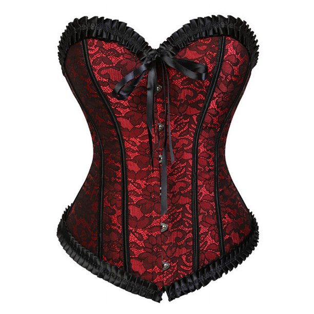 Top moldeador de cuerpo con estampado retro, top de tubo que moldea la cintura abdominal, corsé Palace Corset Europa y América