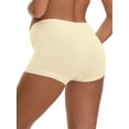 thumbnail image 3 of INSPIRE CHIC Women's Low Waist Under the Bump Maternity BoyShorts Pregnancy Seamless Ladies Panties 3XL Beige, 3 of 4