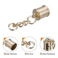 thumbnail image 4 of Borla Cable Extremo Tapa con Tornillo, 15uds 0.51/13mm Adhesivo Barril Extremo Tapas para Borla Joyería Fabricación Bolsa Correas Bricolaje, Oro, 4 of 6