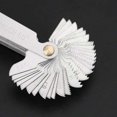thumbnail image 3 of Thread Comb, Metric Thread Gauge 58 Blades Set Screw Pitch Thread Cutting Gauge Metric Inch Gauge Systemsilver, one piece, 3 of 5