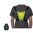 thumbnail image 1 of Gilet de Cyclisme USB Rechargeable Réfléchissant avec Indicateur de Direction LED Télécommande Gilet Réfléchissant pour Sac de Sécurité Cyclisme Course Marche Jogging, 1 of 5