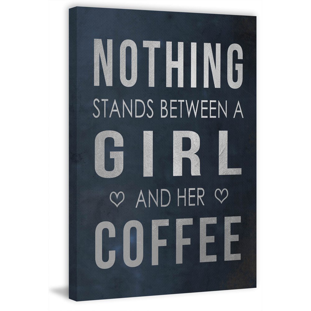 Girl and Her Coffee II Painting Print on Wrapped Canvas