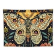 thumbnail image 5 of Nawypu Orange Moth Tapestry Boho Retro Floral Flowers Tapestries Aesthetic Vintage Mushroom Tapestry Bedroom Indie Verti1cal Ta1pestry Wall Hanging for Living Room Dorm（Orange), 5 of 6