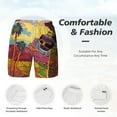 thumbnail image 5 of Sigee Beautiful African Woman Print Mens Swim Trunks with Compression Liner Quick Dry Swim Stretch Beach Shorts with Pockets,S-3XL, 5 of 7
