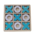 thumbnail image 1 of Juego de mesa Tic TAC Toe, clásico juego familiar para niños, rompecabezas de tres en raya. Azul blanco, 1 of 9