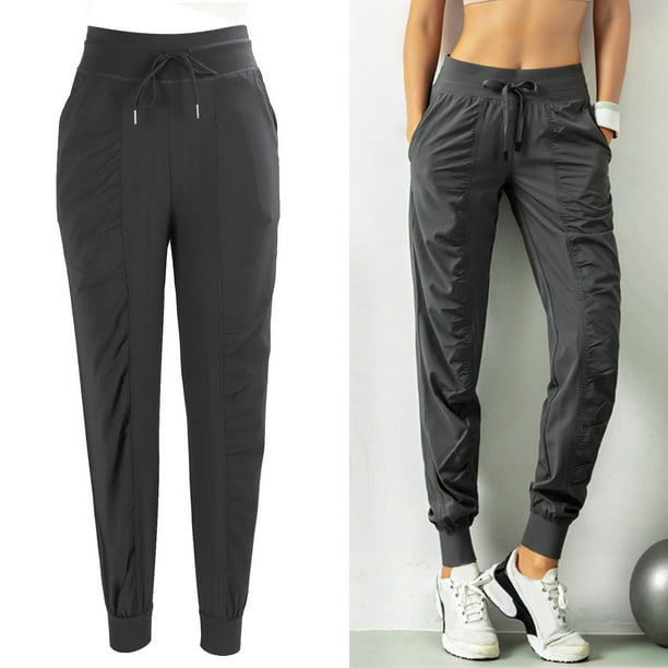 Sweatpants, Tightness Adjustable Stylish Fitness Joggers Loose Polyester  Breathable For Women For Outdoor activities M 