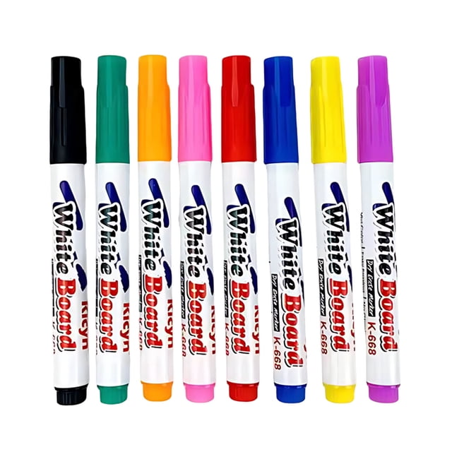 8-Pack Magic Water Floating Drawing Pens - Erasable Whiteboard Marker Set for Kids Art, DIY Crafts & Creative Activities