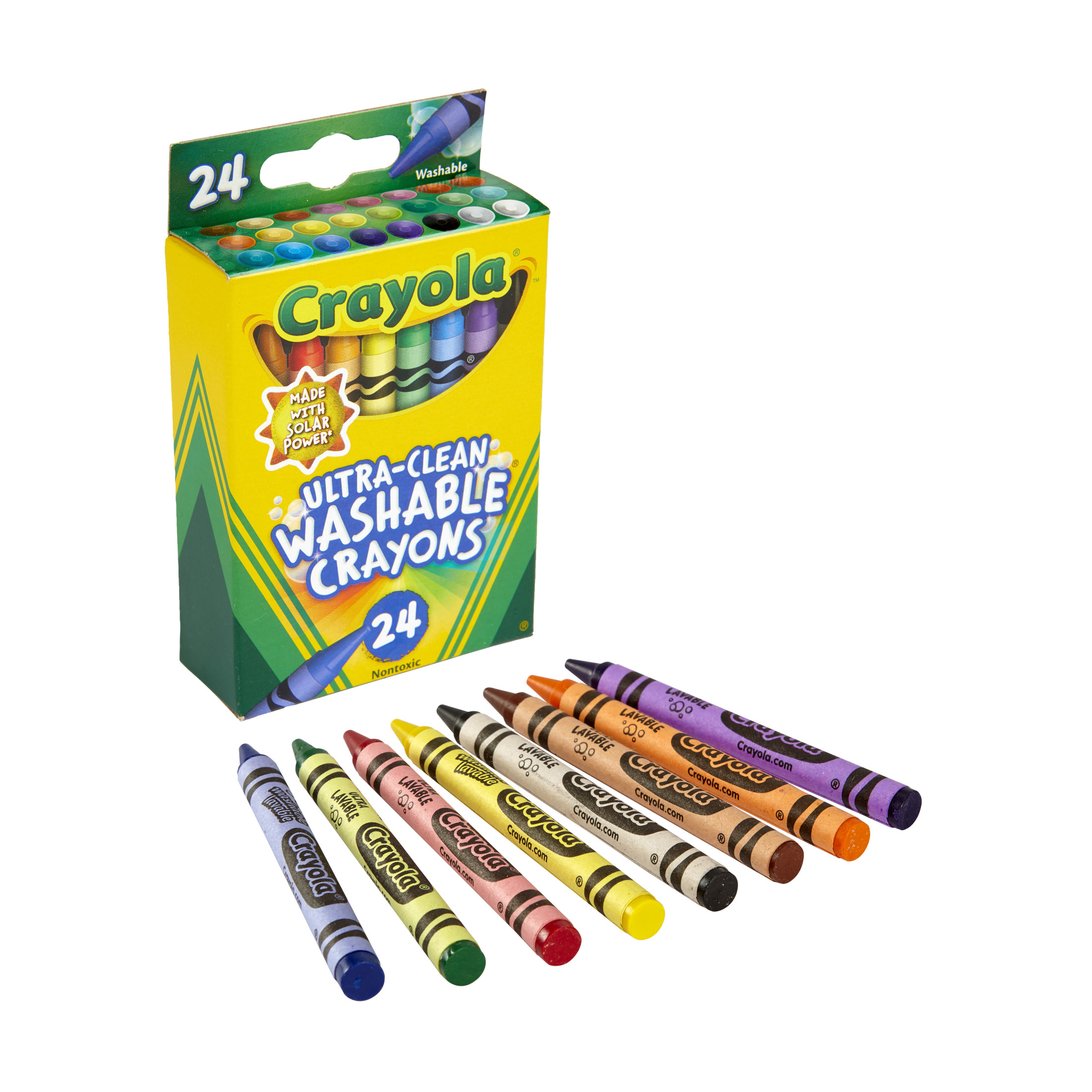 Crayola Ultra-Clean Washable Crayons, 24 Ct, School Supplies for Kids, Art Supplies, Gifts for Kids