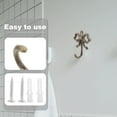 thumbnail image 3 of ADDHAT 2Ud De Pared De Hierro En Oro Rosa Con Para Colgar Ropa Y Toallas, 3 of 6