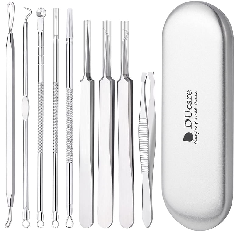 DUcare Pimple Popper Tool Kit, 9-Piece with Metal Case photo 1