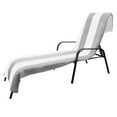 thumbnail image 2 of Cotton Cabana Stripe Standard Size Chaise Lounge Chair Cover, 2 of 10
