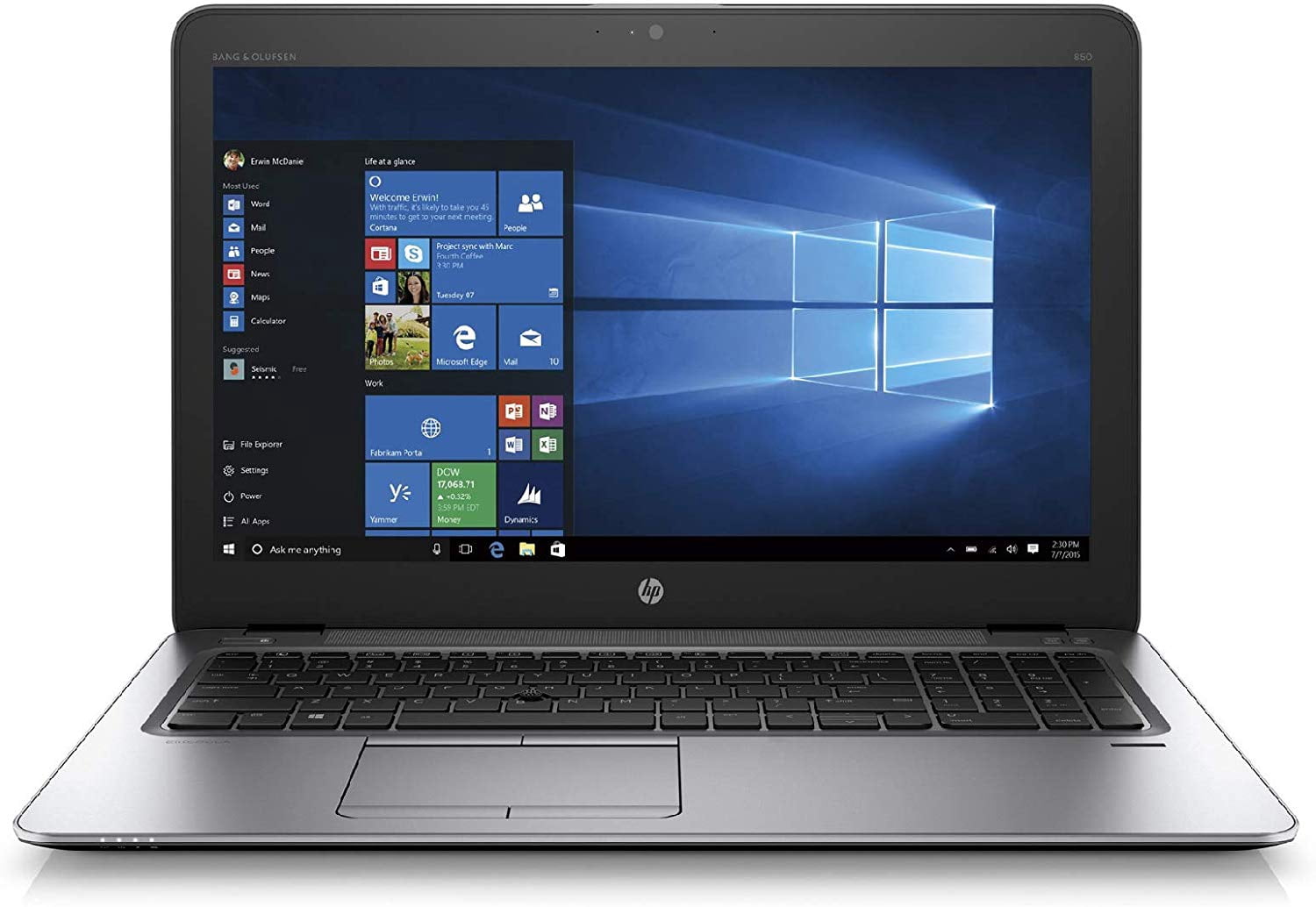 HP Elitebook 850 G3 Notebook PC (V1H18UT#ABA) Intel i5-6200U, 8GB RAM ...