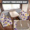 thumbnail image 2 of XYZCANDO Pansy RV Dinette Cushions Universal RV Decor Stretchable Sofa Covers Furniture Protector Comfortable Slip Covers for Loveseat Purple, 2 of 7