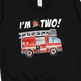 thumbnail image 3 of Inktastic I'm 2 Fire Truck 2nd Birthday Toddler Sweatshirt, 3 of 4