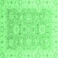 thumbnail image 1 of Ahgly Company Indoor Square Oriental Emerald Green Traditional Area Rugs, 4' Square, 1 of 4