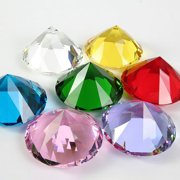 LOLIPPYY 20pcs Polished Crystals Assorted Color Decorative Gems for Event Home Decor Women