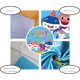 thumbnail image 3 of Suministros y decoraciones para fiestas de cumpleaños de tiburón, telón de fondo para fotos de 5 x 3 pies para niño y niña, fiesta de bienvenida al bebé, decoración de pared del dormitorio para niños Zhivalor  OTTO-ZYS-0046, 3 of 6