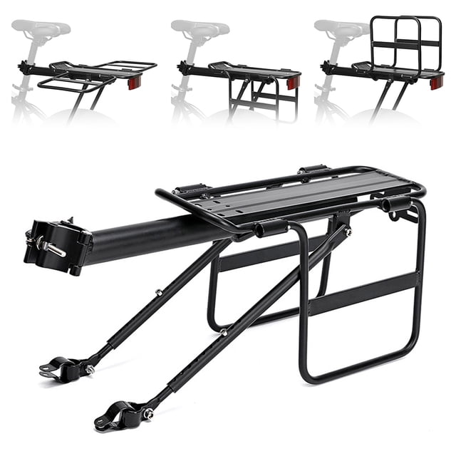Graflsoa Quick-Release Aluminum Alloy Bicycle Rear Rack, Lightweight Multi-Purpose Cargo Carrier for Mountain Bikes, Includes Tools and Packaging