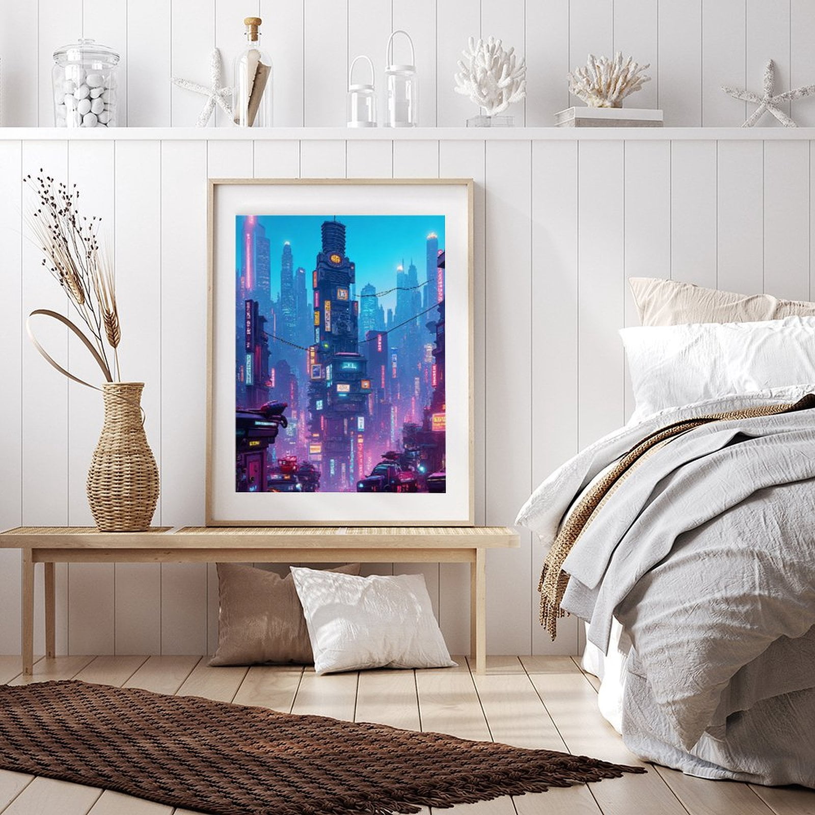 Diamond Art Kits for Adults - Cyberpunk Cityscape Print No.24 5D Frameless Dimond Painting Kit for Adults Beginner, Round Diamond Kits for Home Wall Decor, Gift for Women