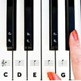 thumbnail image 6 of NOGIS Piano Keyboard Stickers for 37/49/54/61/88 White and Black Keys, Music Electronic Piano Keyboard Note Stickers for Kids Beginners, Transparent & Removable, 6 of 7