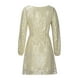 thumbnail image 4 of Qucoqpe - Vestido estilo flapper de manga larga con lentejuelas brillantes y glamurosas para mujer, ideal para invitadas de boda, fiestas y clubes., 4 of 5