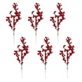 thumbnail image 2 of 2x 6 Uds. de de Bayas Artificiales de Navidad, Accesorios, Frutas de Acebo Bacca para árboles de Navidad, Suministros de Boda, Festival, Artesanías 2 piezas, 2 of 7