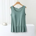 thumbnail image 2 of Uaswgudfs Women's Oversized Ruffle Sleeveless Tank Top - Soft Summer Sleep Shirt & Casual Pajama Tee for Lounge, Breathable with Padded, 2 of 3