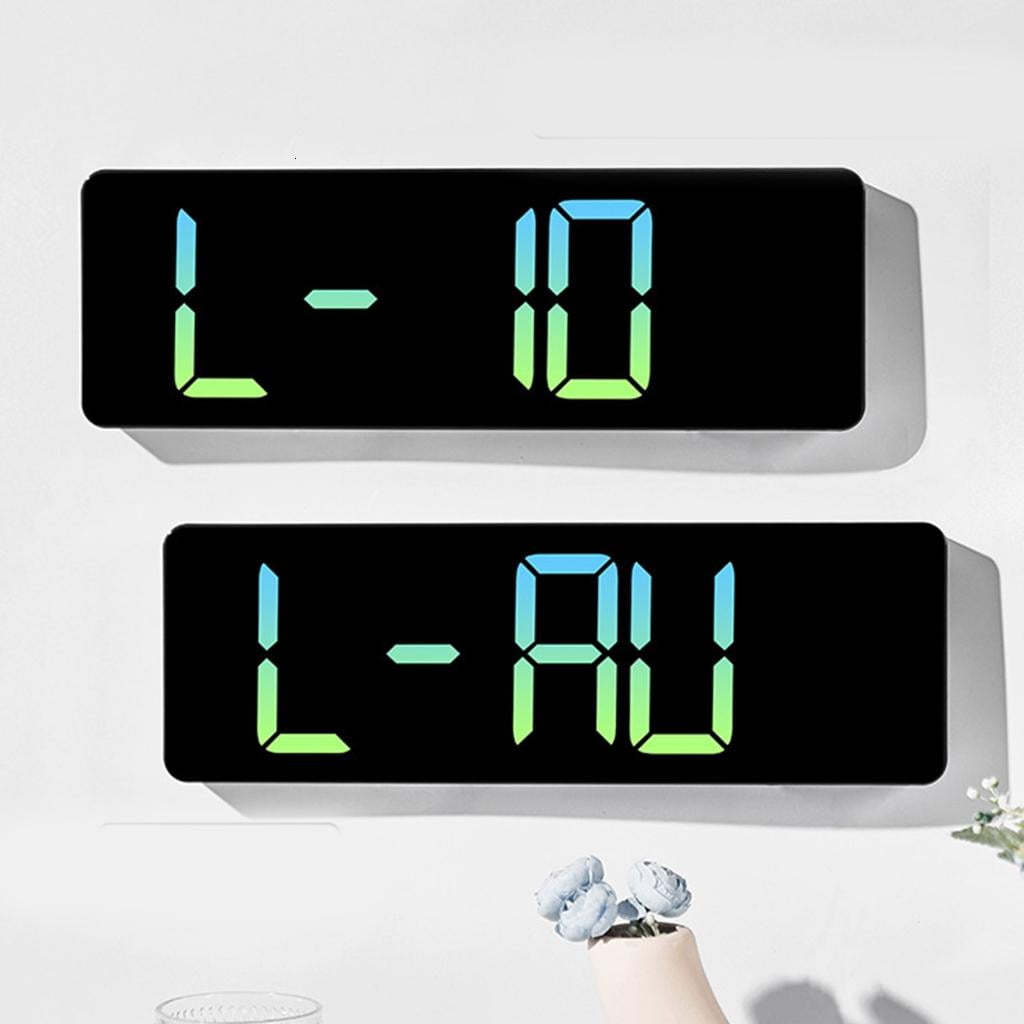 Digital Clock with Large Display, Large Screen Bedsides Clock 12/24 Alarm Clock