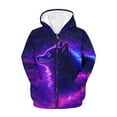 thumbnail image 6 of Chaqlin Galaxy Dreamy Wolf Girls Long Sleeve Hooded Pullover Lightweight with Pockets Trendy Comfy Top for Teens Fall ​​Size 12-14​​, 6 of 7