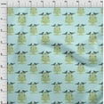 thumbnail image 3 of oneOone Silk Tabby Fabric Bird & Tree Block Decor Fabric Printed BTY 42 Inch Wide, 3 of 4