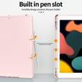 thumbnail image 4 of KenKe iPad 10.2 Case for iPad 9th Generation 2021 /iPad 8th Generation 2020 / iPad 7th Gen 2019 with Pencil Holder, Auto Sleep/Wake for Slim Soft Back Smart Cover, iPad 10.2 inch Case, Pink, 4 of 8