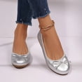 thumbnail image 6 of Rexoro Women Ballet Flats Elastic Round Toe Bow Foldable Dance Shoes Comfort Casual, 6 of 7