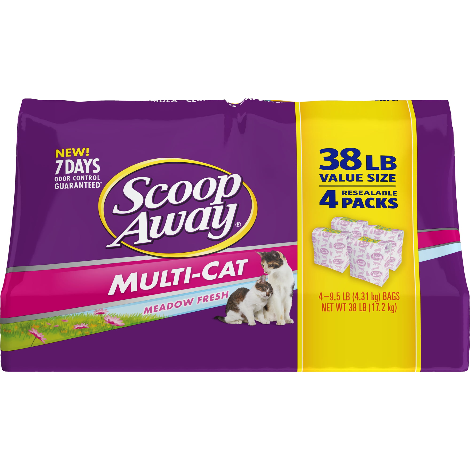 Scoop Away MultiCat, Scented Cat Litter, 38 lbs