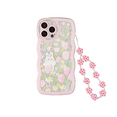 thumbnail image 5 of Phone case Diagonal rope neck strap Chain Lovely flower girl Lady necklace silicone shock-proof case for iPhone 12 pro, 5 of 5