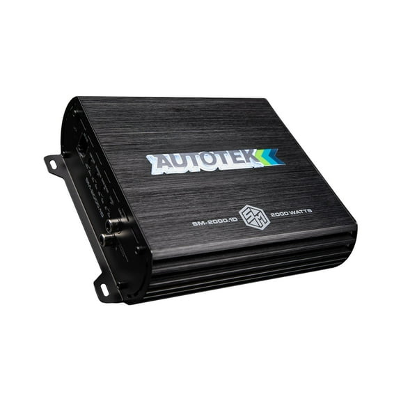 Autotek Street Machine SM-2000.1D 2000 Watt Monoblock Car Audio Amplifier - High Output, Class D, 2 and 4 Ohm Stable, Low Level Input, Mosfet Power Supply
