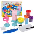 thumbnail image 1 of 1 Set of Plasticine Pasta Machine Toy 3D Color Mud Noodle Maker Modeling Moulds Toy for Kids, 1 of 3