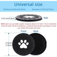 thumbnail image 2 of Posavasos de 8 piezas para portavasos, posavasos para coche, alfombrilla para perro, posavasos para interior de coche, posavasos de silicona antideslizante para la mayoría de coches, camiones, ca, 2 of 5