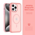thumbnail image 7 of for iPhone 15 Pro Luxury Magnetic Case, [Military Drop Protection] [Compatible with MagSafe] Anti-Scratch Shockproof Matte Ultra Slim Lightweight Translucent Case for iPhone 15 Pro, Hotpink, 7 of 7