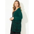 thumbnail image 3 of Catherines Women's Plus Size Jacquard Cardigan, 3 of 4