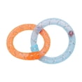 thumbnail image 2 of Soft Mesh Tube Donut Cat Toy with Bells, Interactive Teething Chew Ring for Indoor Cats, Crinkle Voice Kicking Toy for Tooth Th, Blue, by IHXORA, 2 of 6