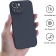 thumbnail image 3 of for iPhone 14 Phone case, Advanced Silicone Phone case, Full Body Anti-Shock Protection, wear-Resistant and Anti-Scratch, a Variety of Fashionable Colors - Midnight Blue, 3 of 9